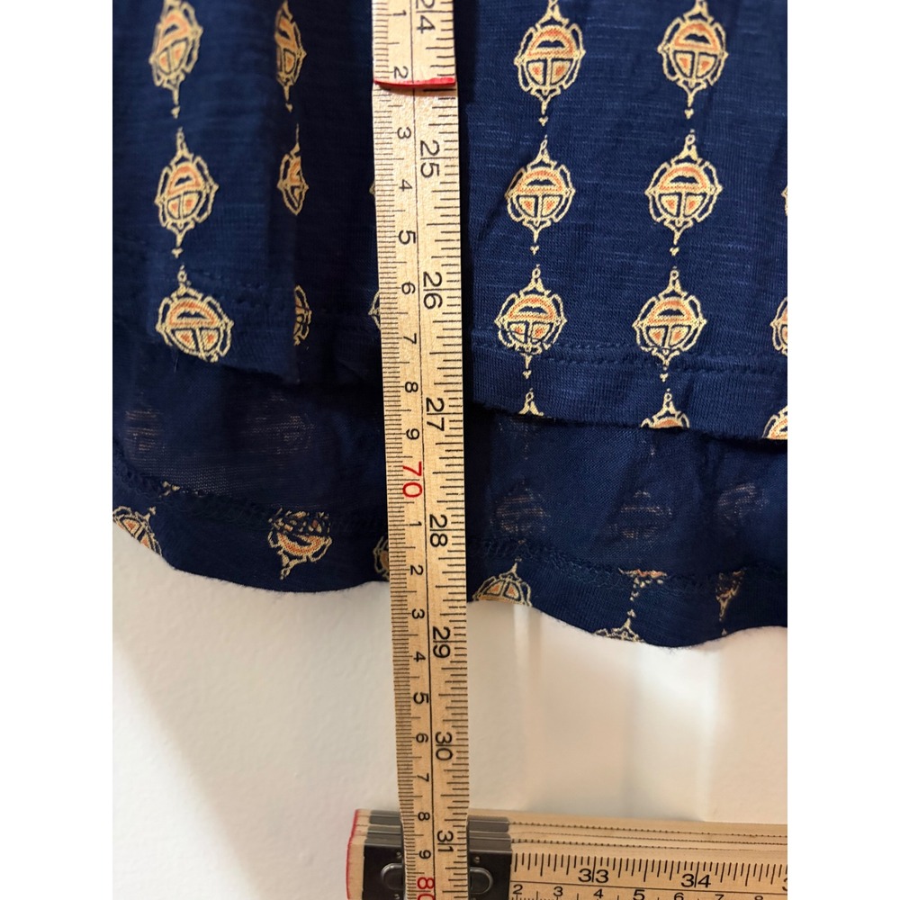 Lucky Brand | Short Sleeve Graphic Tee || L || Navy Blue Boho Mandala| - Picture 4 of 5